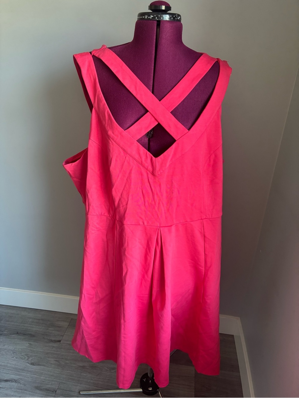 torrid Hot Pink Cross-Back A-Line Dress